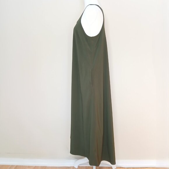 NWOT Athleta Presidio Traveler Maxi Dress Green Size Small - Picture 5 of 9